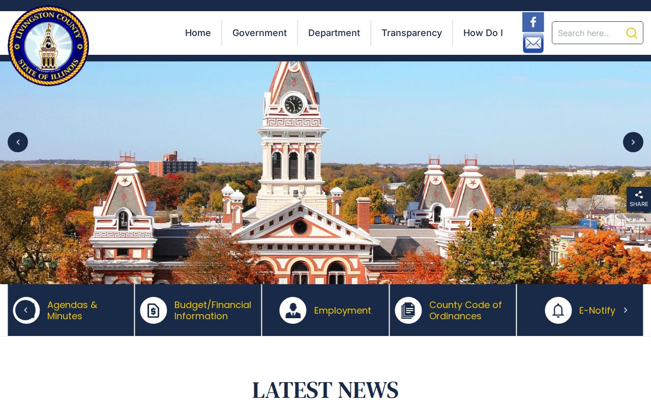 Livingston County government source for Fairbury criminal records