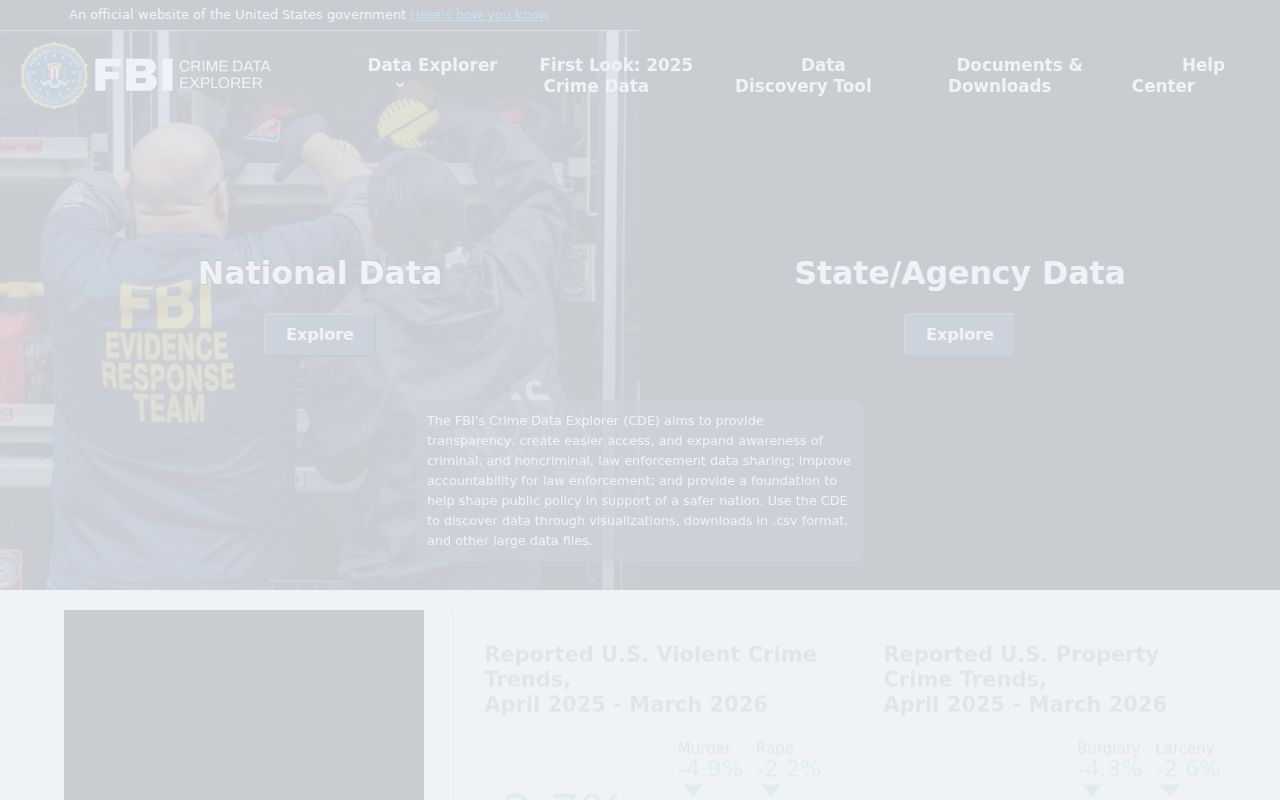 Pontiac criminal records and official FBI crime data source