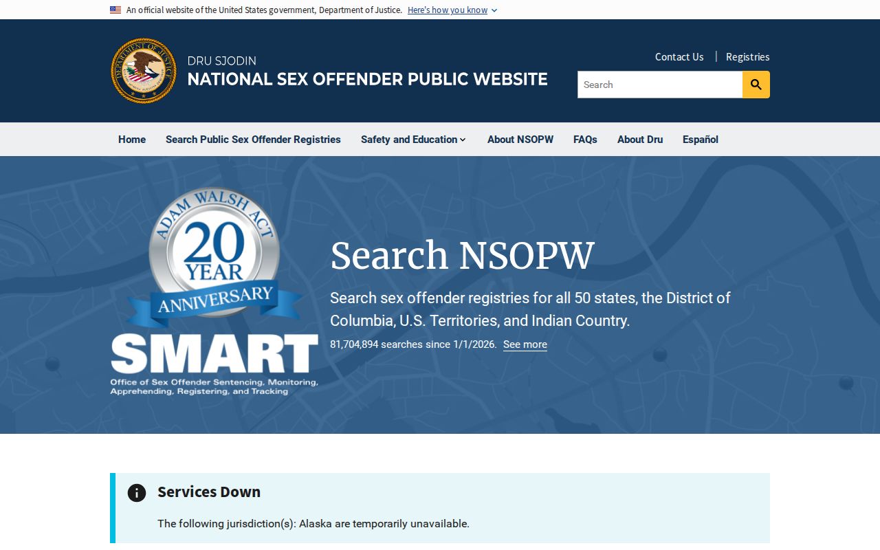 Livingston County sex offender search through the national registry